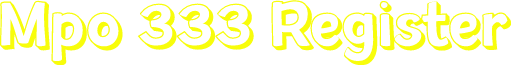 Mpo 333 Register